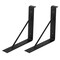 Heavy Duty Wall Mounted Shelf Bracket Black Wrought Iron 2 Pack 9X8.6 Inch